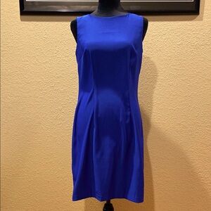 AB Studio Sleeveless Dress - Cobalt Blue, Women's 4